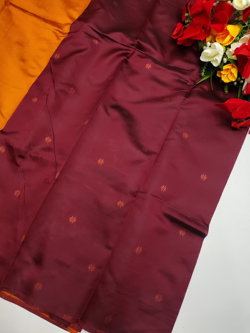 Rust Orange Saree RG04