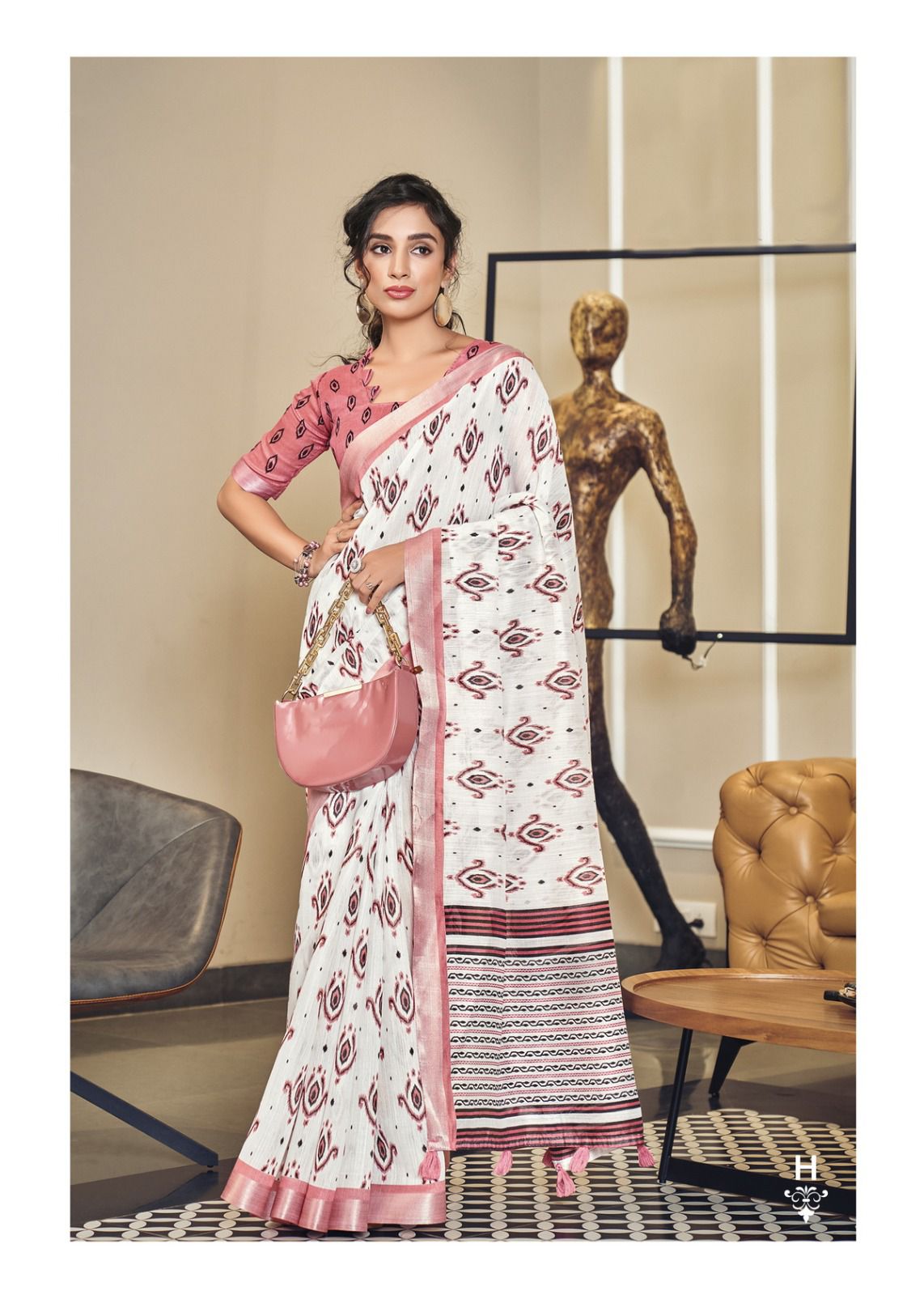 Summer Cool Printed Saree SE08