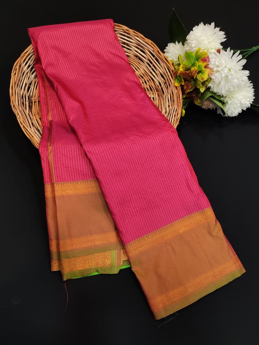 Varalakshmi Viratham Silk Zari Saree with Plain Blouse| VZ14