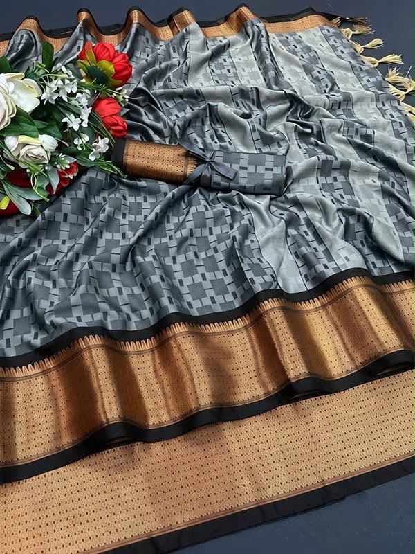 Kottanch Mayil Zari Silk Saree for |Party & Festival Wear| MSK12