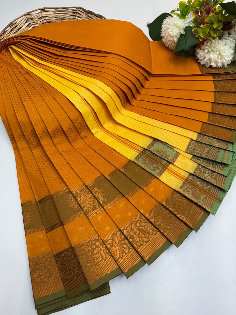 Premium Poontamil Soft Silk Saree with Jacquard Blouse for Festival Wear