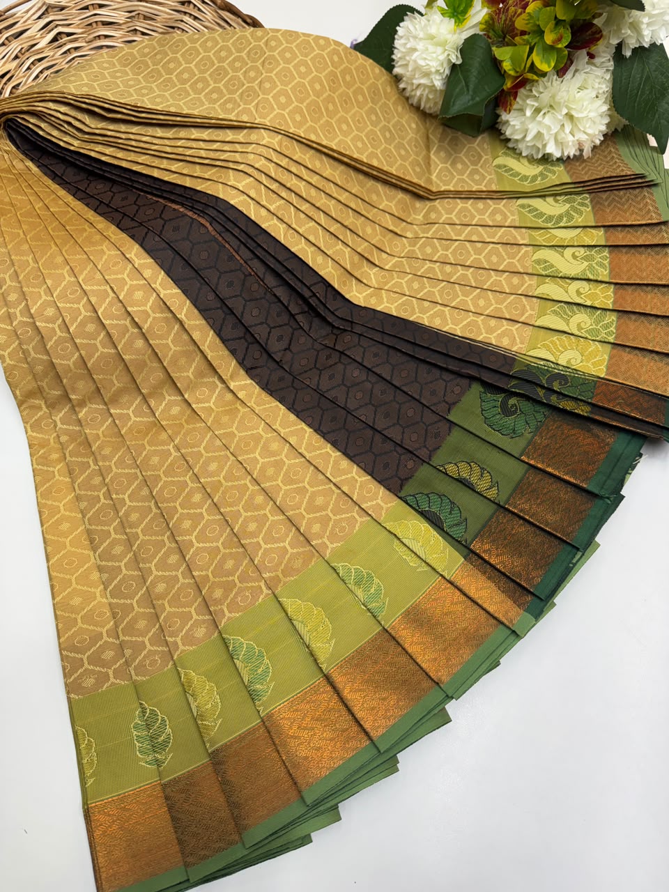 Premium Poontamil Soft Silk Saree with Jacquard Blouse for Festival Wear