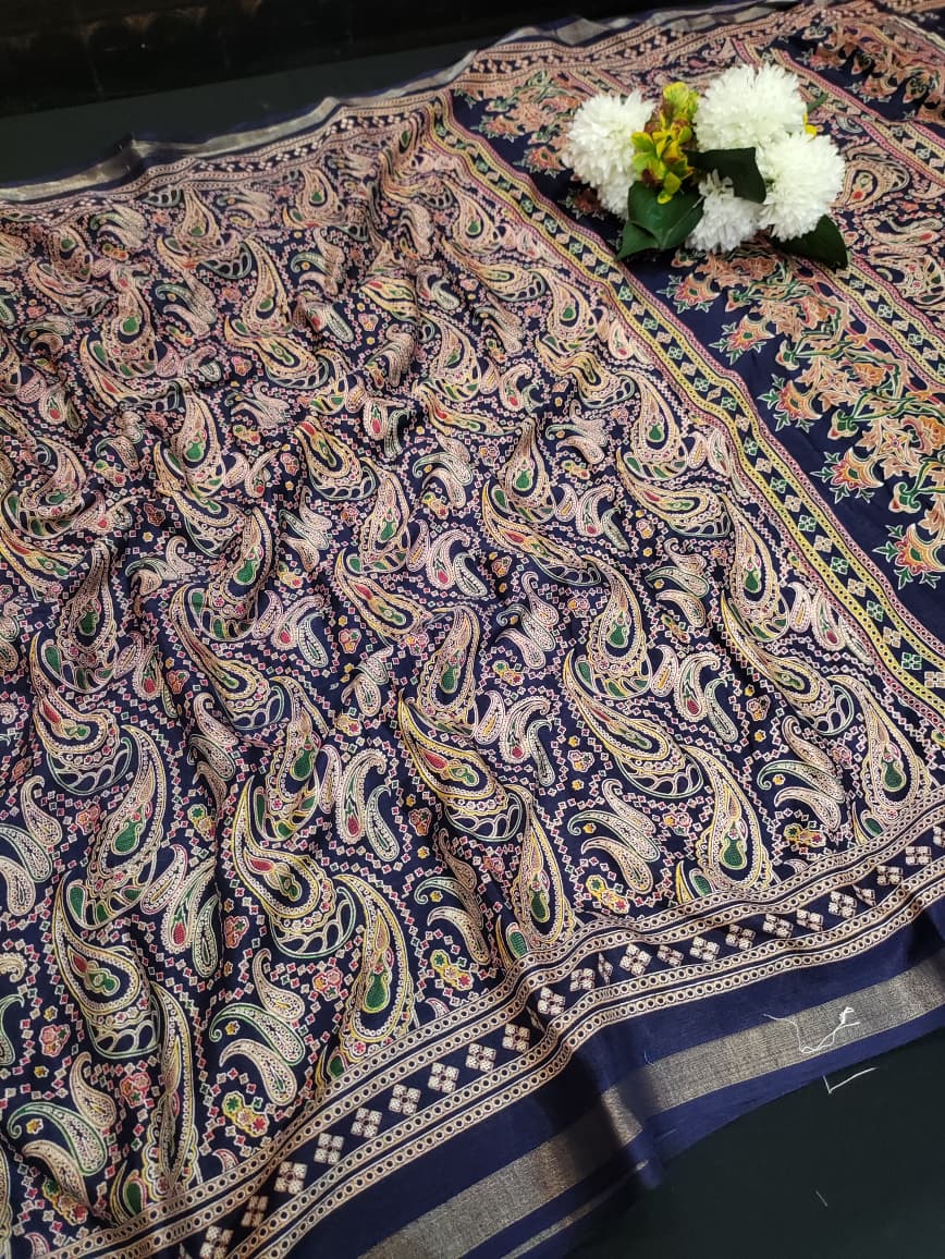Malmal Peding Cotton Saree MU41