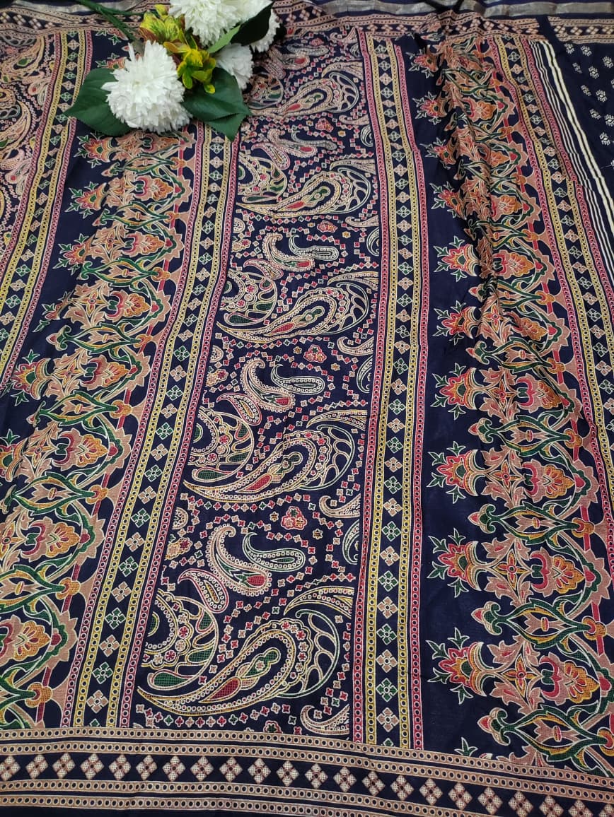 Malmal Peding Cotton Saree MU41