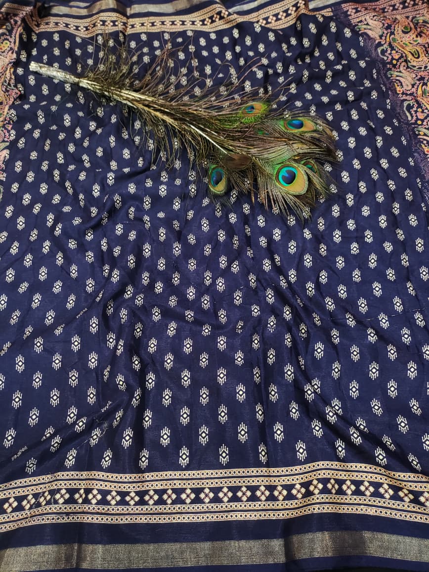 Malmal Peding Cotton Saree MU41