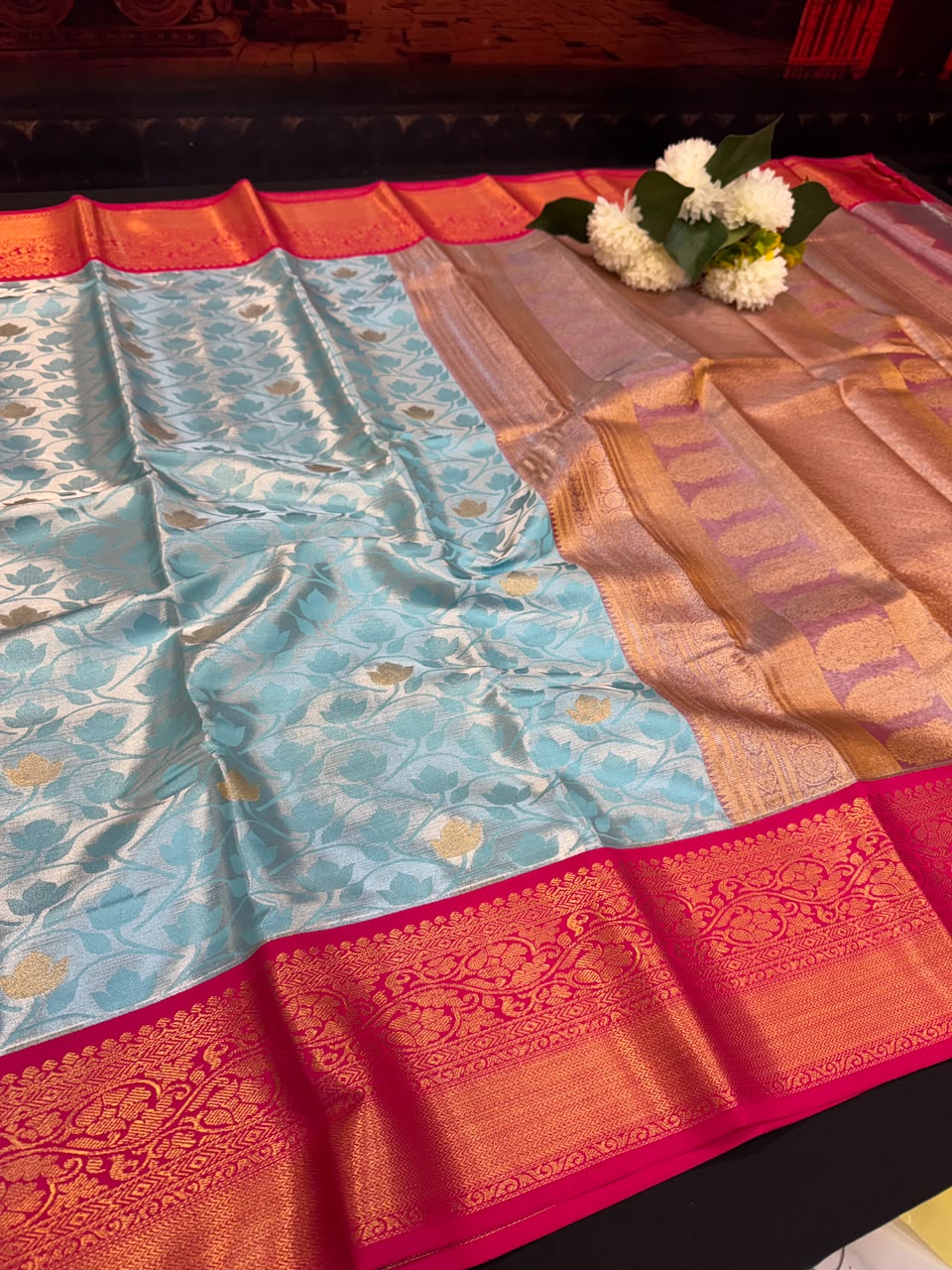 Offer Semi Silk Mild Damage Saree | Elegant Ethnic Wear (B-5) | SSM201