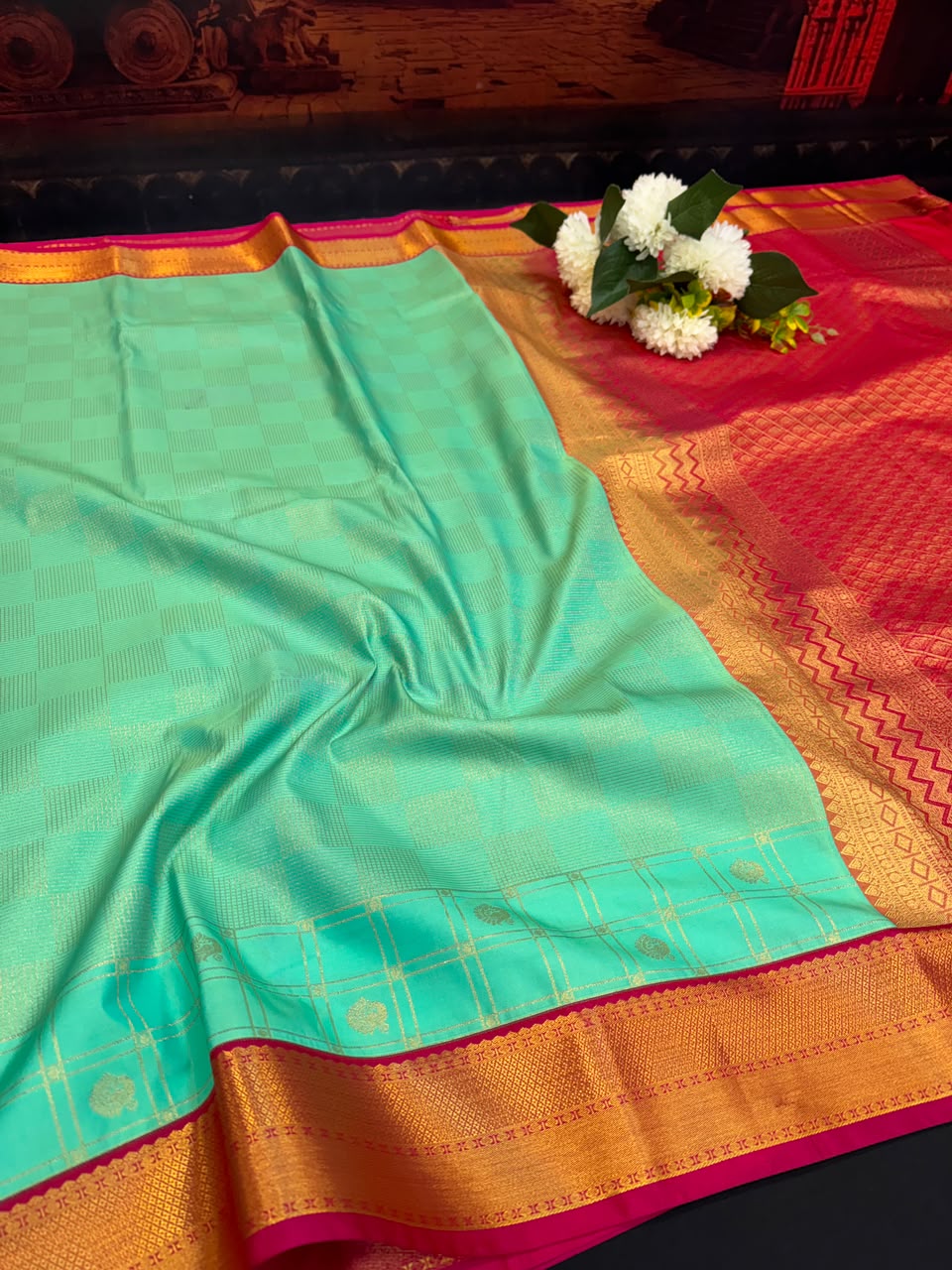 Offer Semi Silk Mild Damage Saree | Elegant Ethnic Wear (B-5) | SSM175