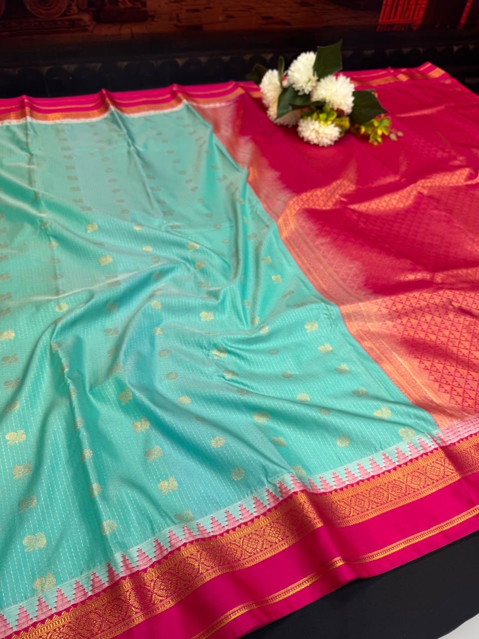 Offer Semi Silk Mild Damage Saree | Elegant Ethnic Wear (B-5) | SSM182