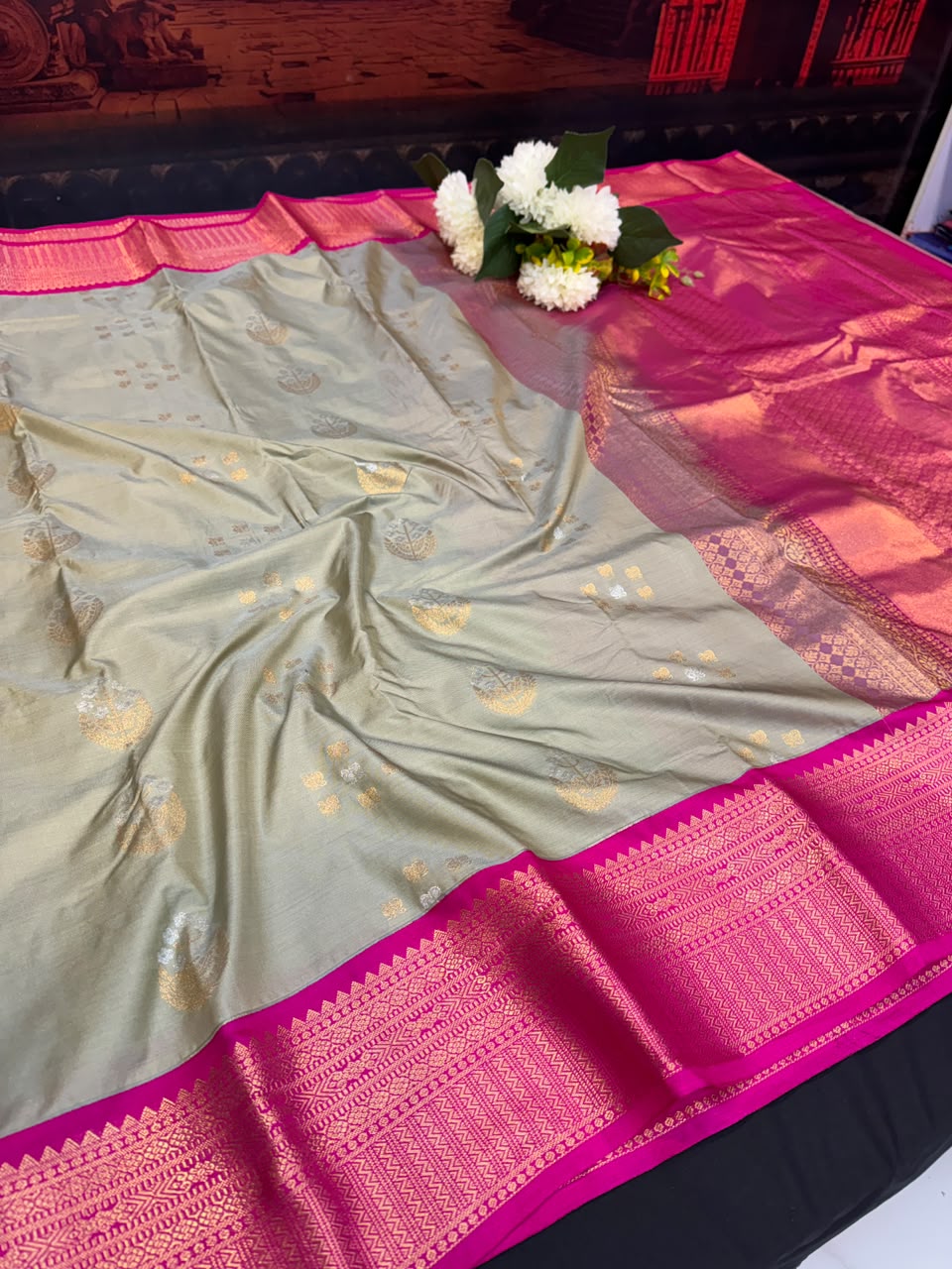 Offer Semi Silk Mild Damage Saree | Elegant Ethnic Wear (B-5) | SSM179