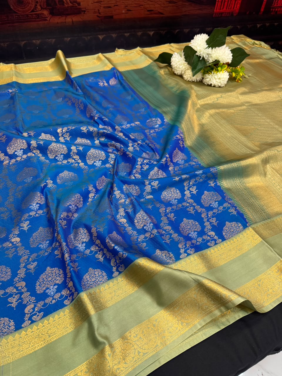 Offer Semi Silk Mild Damage Saree | Elegant Ethnic Wear (B-5) | SSM169