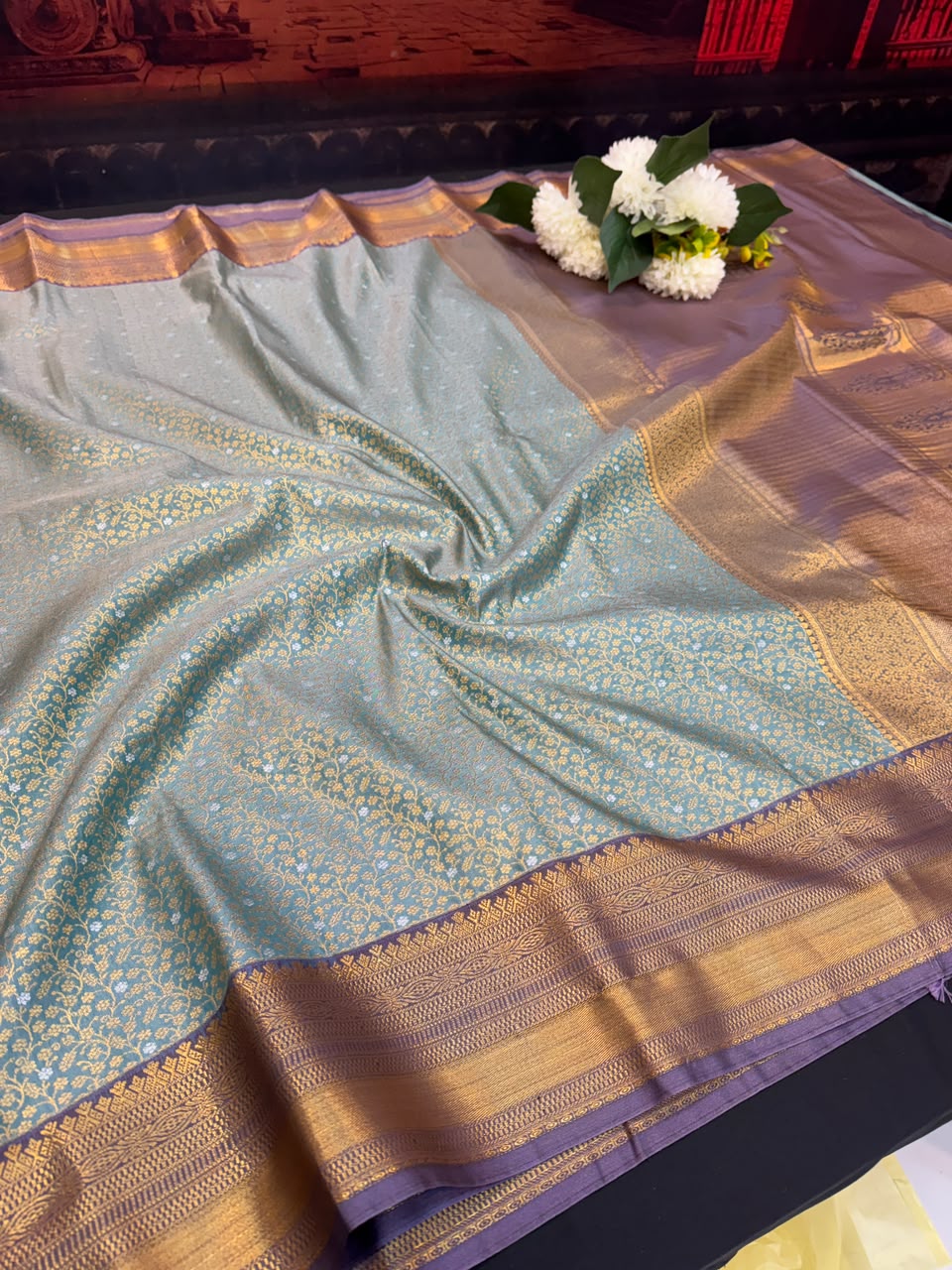 Offer Semi Silk Mild Damage Saree | Elegant Ethnic Wear (B-5) | SSM190