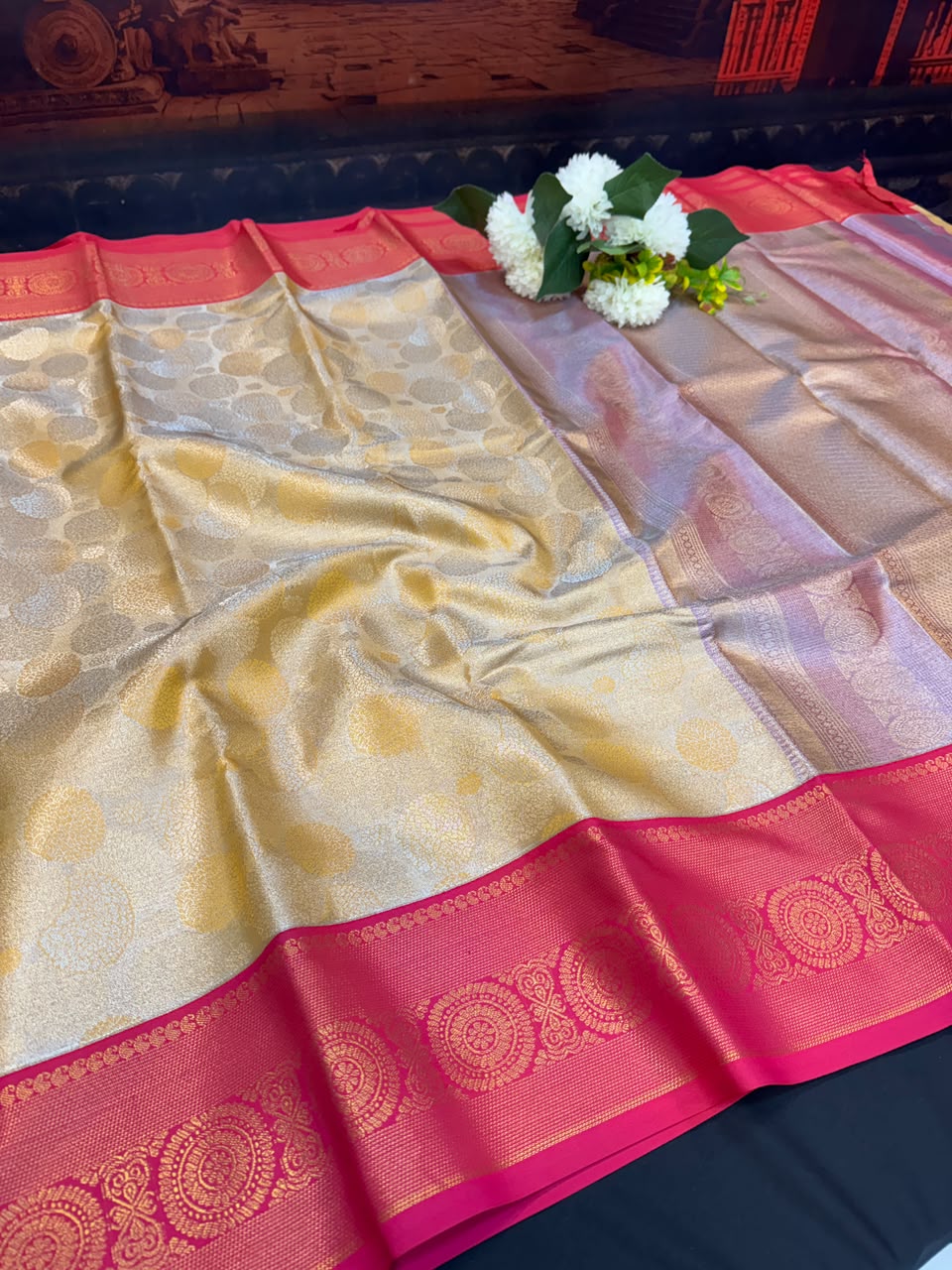 Offer Semi Silk Mild Damage Saree | Elegant Ethnic Wear (B-5) | SSM187