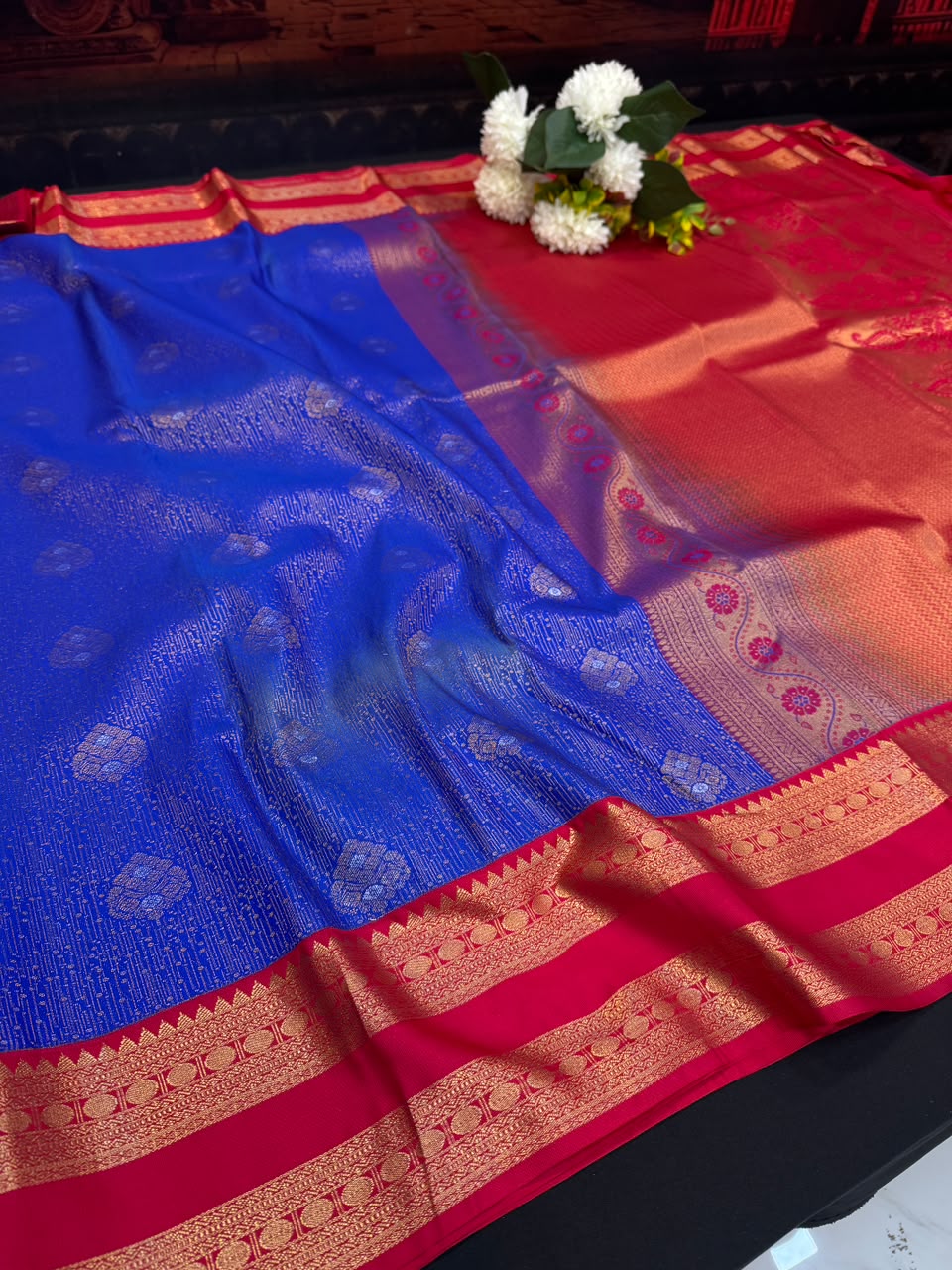 Offer Semi Silk Mild Damage Saree | Elegant Ethnic Wear (B-5) | SSM170