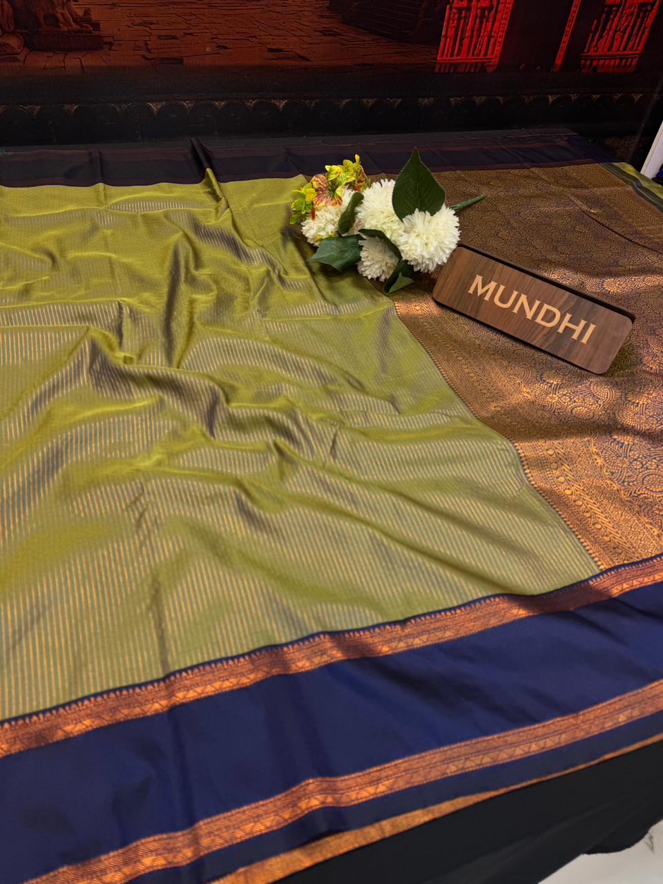 Varalakshmi Viratham Silk Zari Saree with Plain Blouse| VZ36