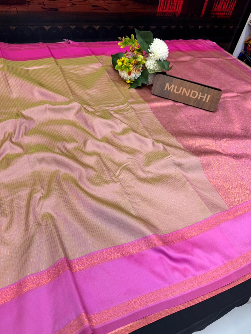 Varalakshmi Viratham Silk Zari Saree with Plain Blouse| VZ37