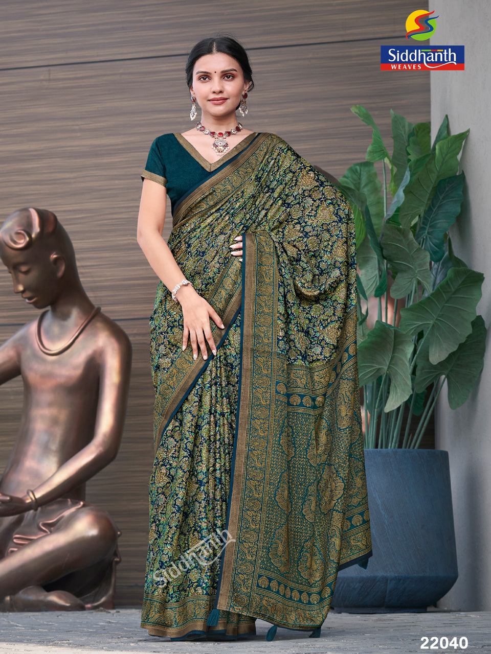 Siddhanth Malai Cotton Fancy Saree | Zari Work | SD02