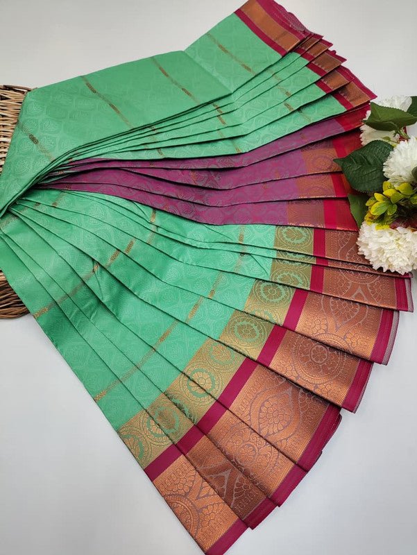 Abirami Soft Silk Saree with elegant zari work for festive wear