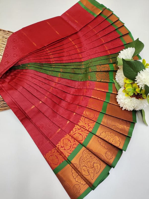 Abirami Soft Silk Saree with elegant zari work for festive wear