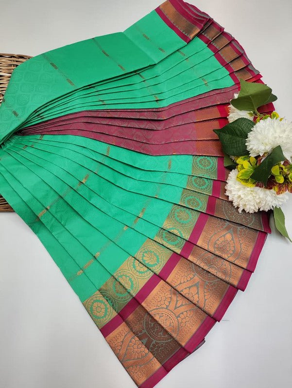 Abirami Soft Silk Saree with elegant zari work for festive wear