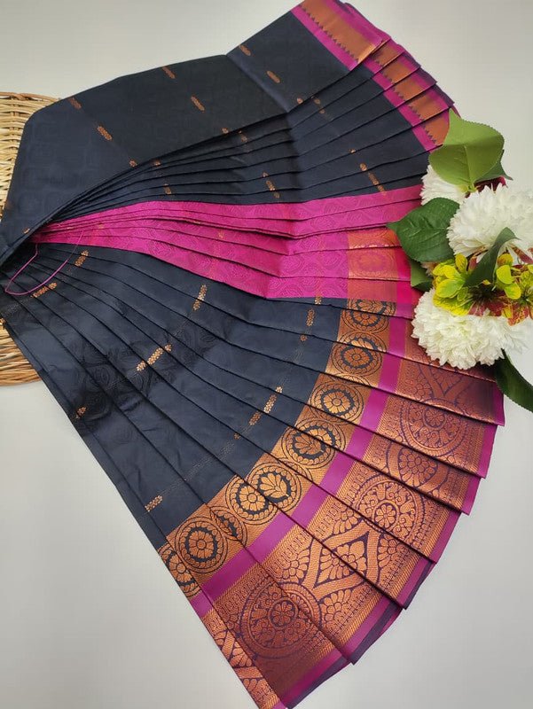 Abirami Soft Silk Saree with elegant zari work for festive wear