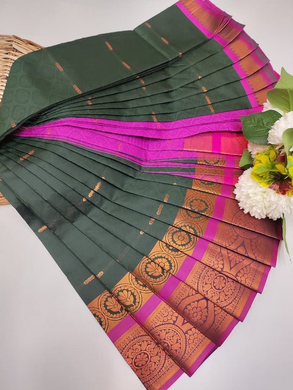 Abirami Soft Silk Saree with elegant zari work for festive wear