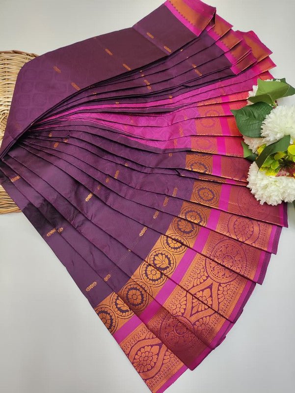 Abirami Soft Silk Saree with elegant zari work for festive wear
