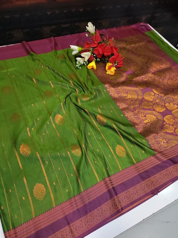 Amala Soft Silk Saree with zari work for festive occasions