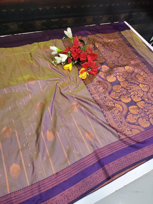 Amala Soft Silk Saree with zari work for festive occasions