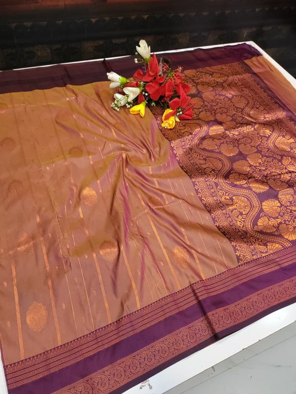 Amala Soft Silk Saree with zari work for festive occasions