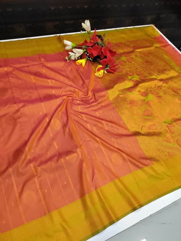 Amala Soft Silk Saree with zari work for festive occasions