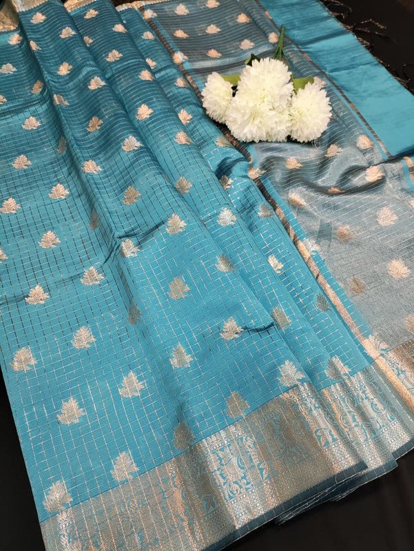 Aurora Banarasi Saree with elegant Zari work for wedding wear
