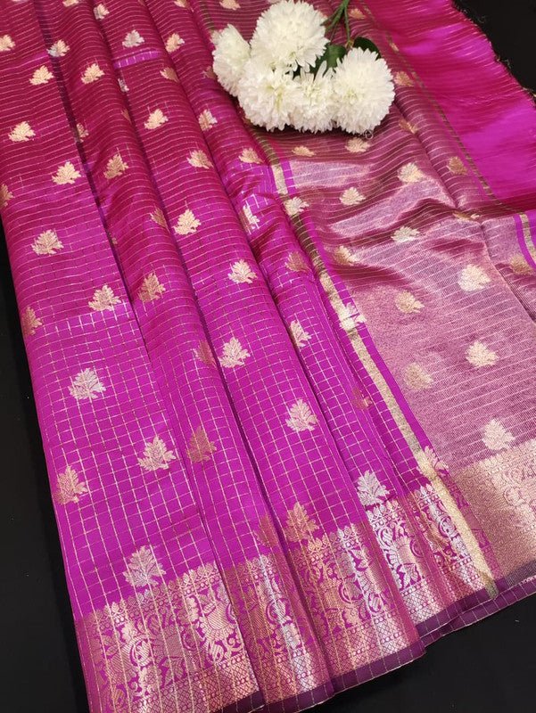 Aurora Banarasi Saree with elegant Zari work for wedding wear