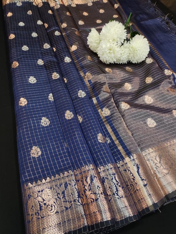 Aurora Banarasi Saree with elegant Zari work for wedding wear