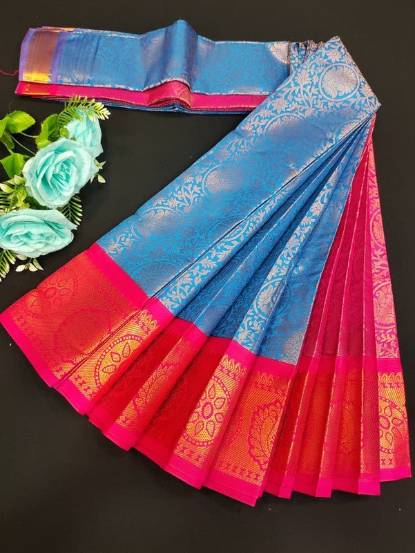 Avanthika Soft Silk Saree with zari work for festival wear