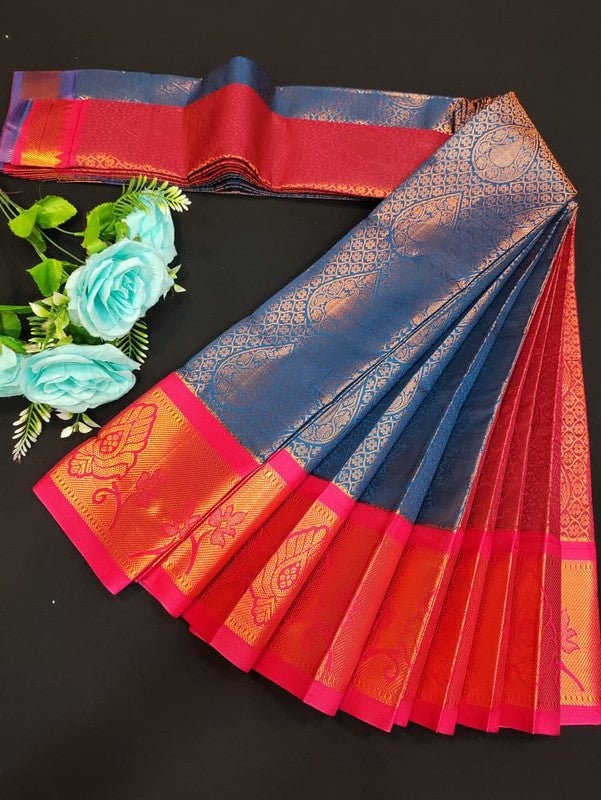 Avanthika Soft Silk Saree with zari work for festival wear