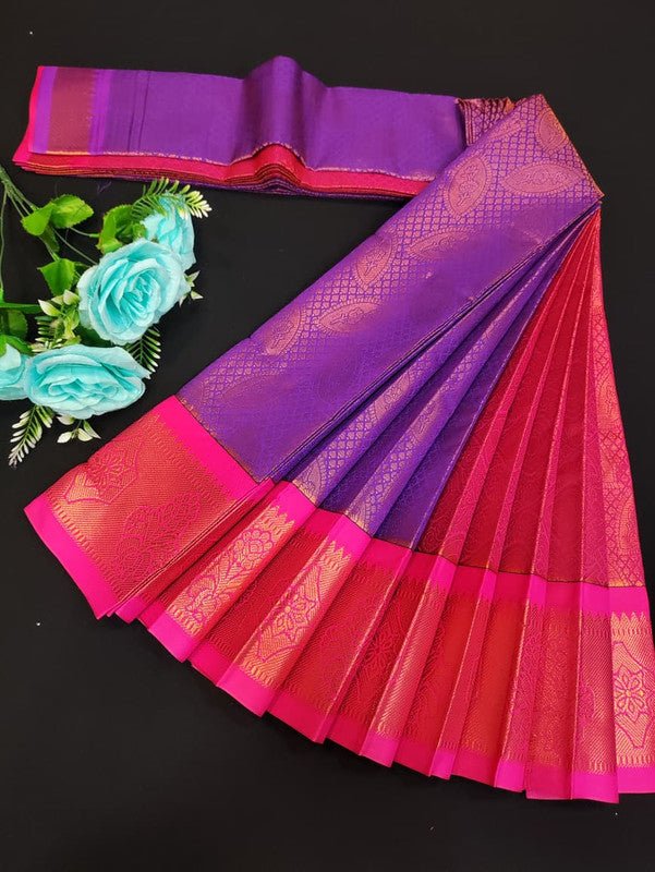 Avanthika Soft Silk Saree with zari work for festival wear