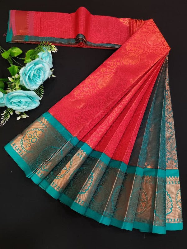 Avanthika Soft Silk Saree with zari work for festival wear
