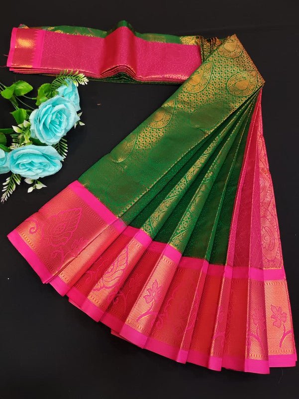 Avanthika Soft Silk Saree with zari work for festival wear
