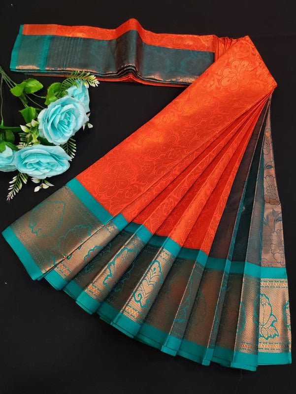 Avanthika Soft Silk Saree with zari work for festival wear