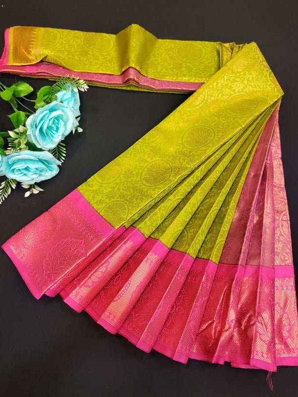 Avanthika Soft Silk Saree with zari work for festival wear
