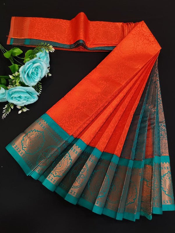 Avanthika Soft Silk Saree with zari work for festival wear