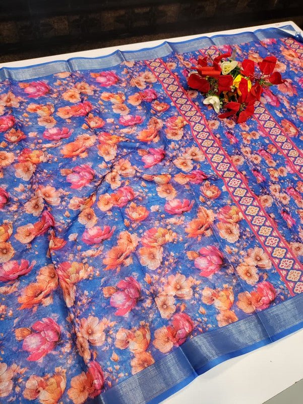 Bhiwandi Linen Saree BW14