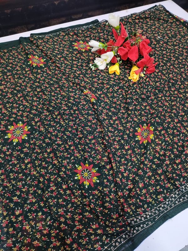 Chiffon Fancy Saree FSS19 - Sri Sakthi Pugazh Tex FSS19 - Silk Saree