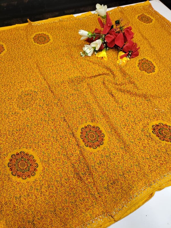 Chiffon Fancy Saree FSS21 - Sri Sakthi Pugazh Tex FSS21 - Silk Saree