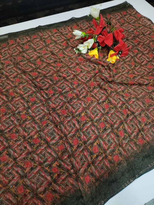 Chiffon Fancy Saree FSS33 - Sri Sakthi Pugazh Tex FSS33 - Silk Saree