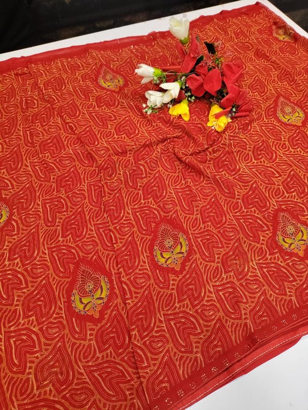 Chiffon Fancy Saree FSS39 - Sri Sakthi Pugazh Tex FSS39 - Silk Saree