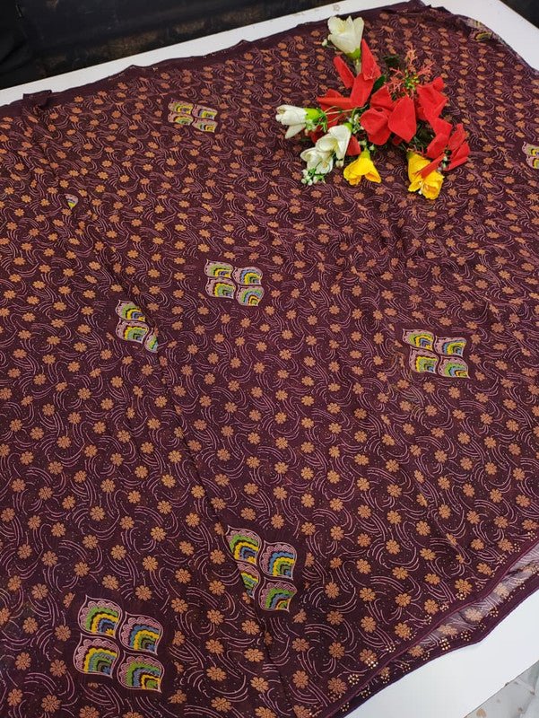Chiffon Fancy Saree FSS57 - Sri Sakthi Pugazh Tex FSS57 - Silk Saree