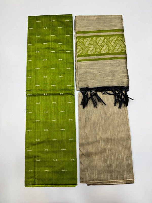 Chudithar Material in cotton fabric with elegant thread work for women