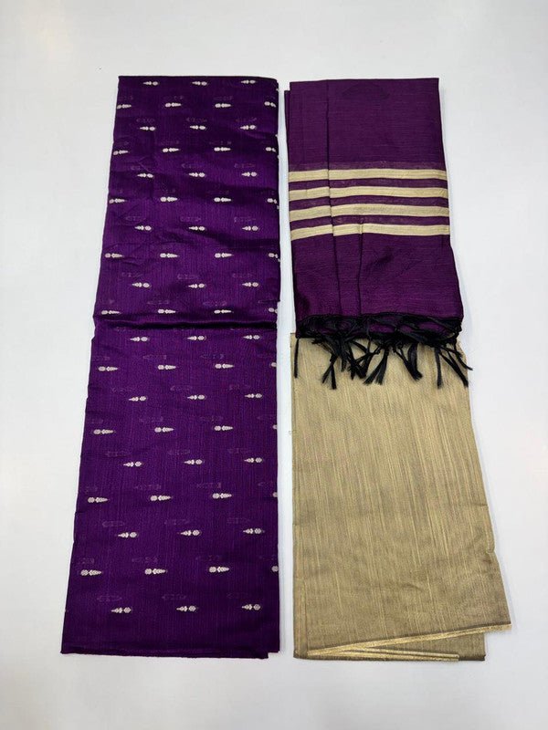 Chudithar Material in cotton fabric with elegant thread work for women