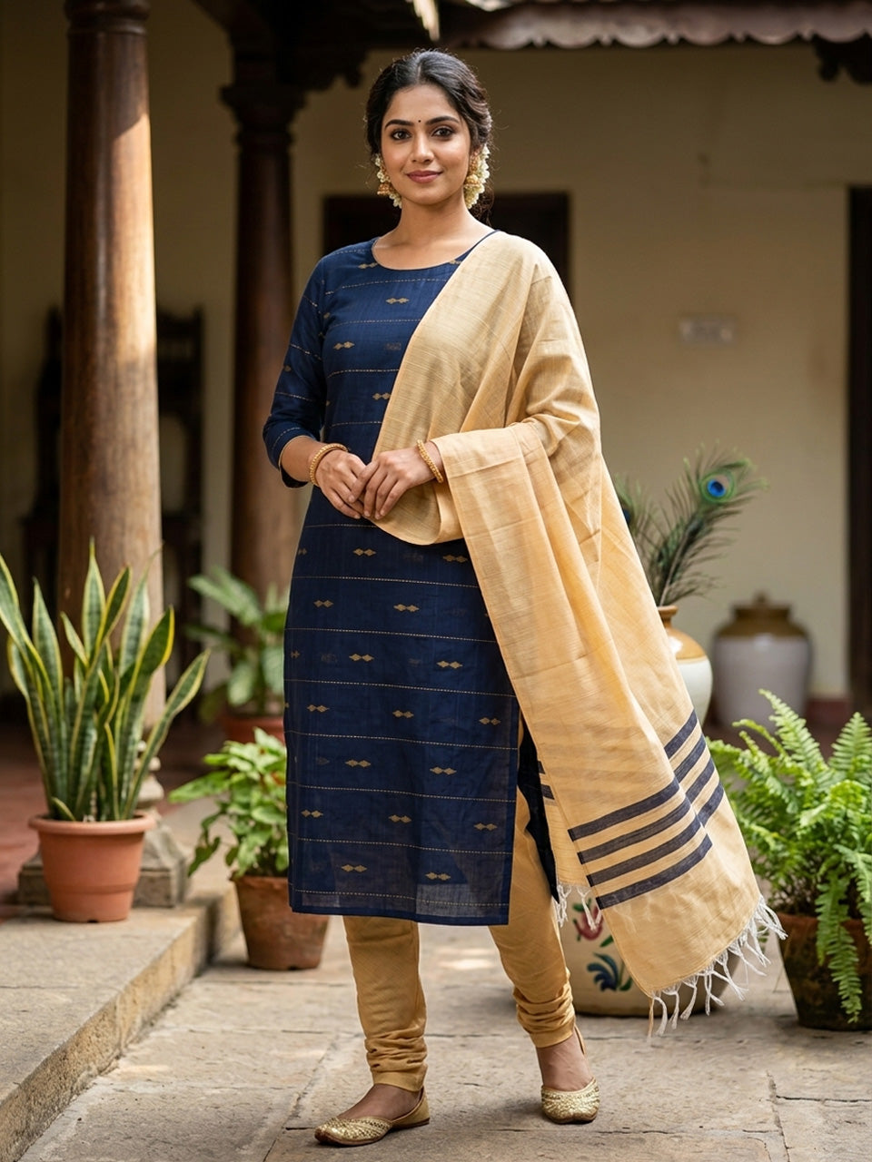 Shop this beautiful Chudithar Material online today